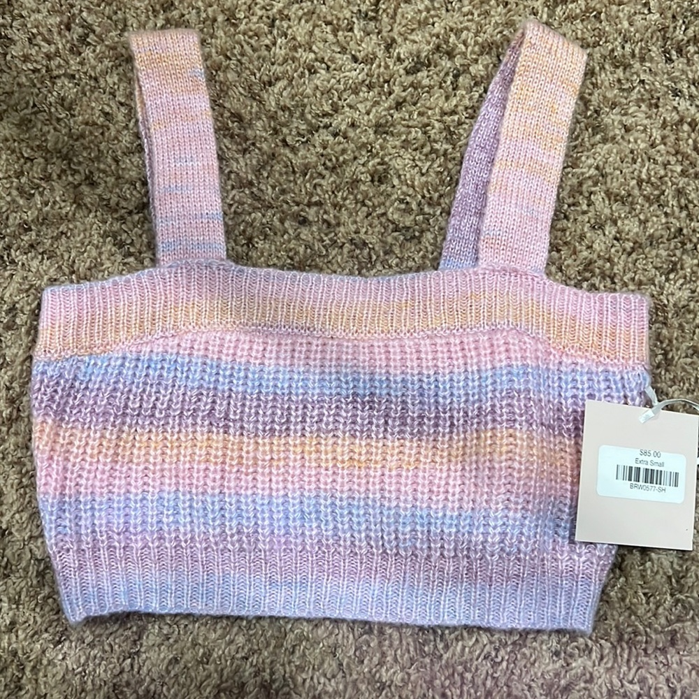 Bailey Rose XS Crop Knit Tank NWT